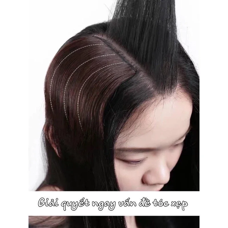 TÓC GIẢ KẸP PHỒNG CHÂN TÓC 10CM [HÌNH THẬT]