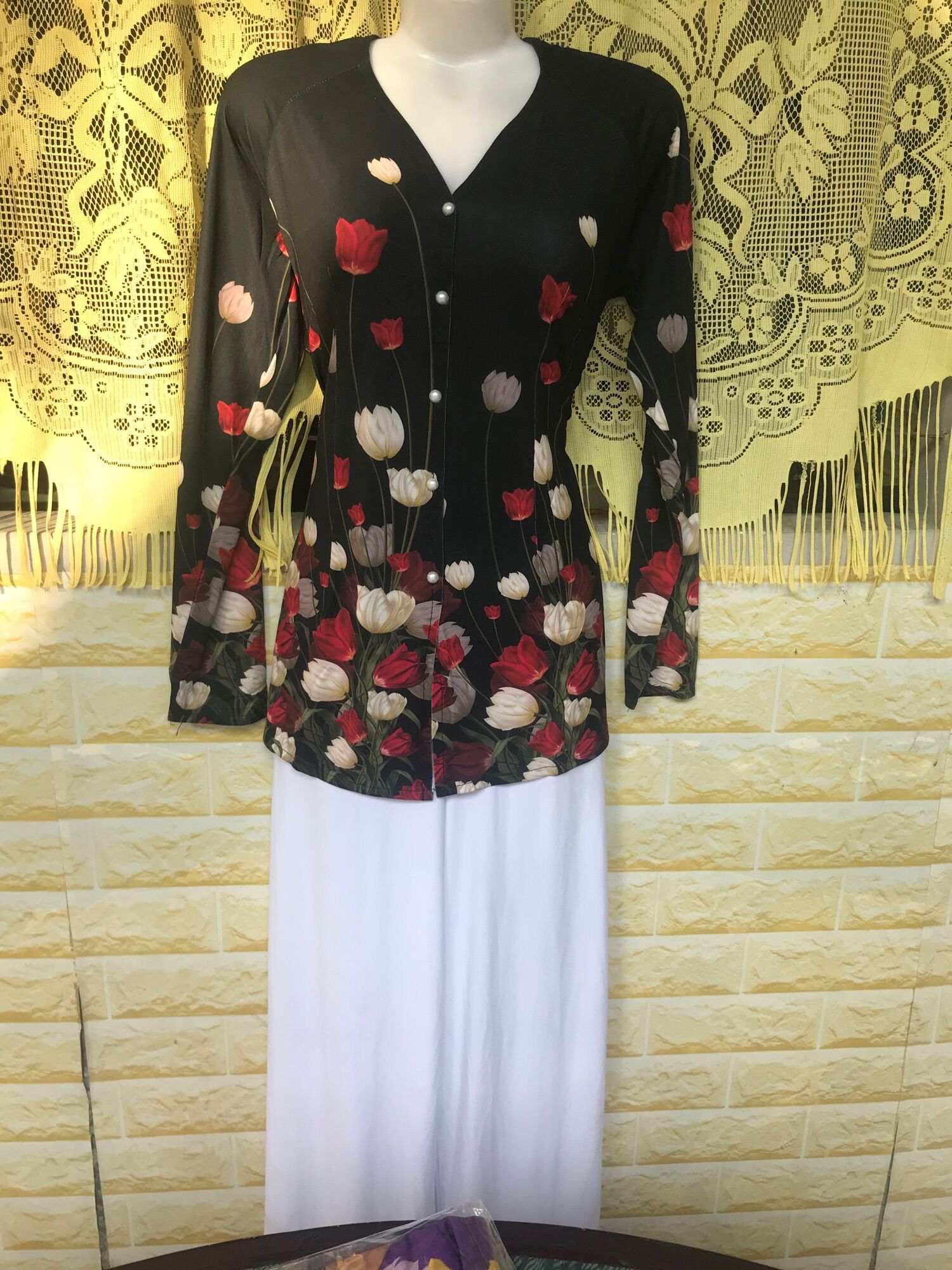 ÁO LẺ BÀ BA VẢI THUN IN 4D size L 55-60kg