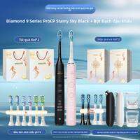 Bộ đôi bàn chải điện Philips Sonicare DiamondClean 9 Series, công nghệ thông minh, làm sạch vượt trội, quà tặng cặp đôi