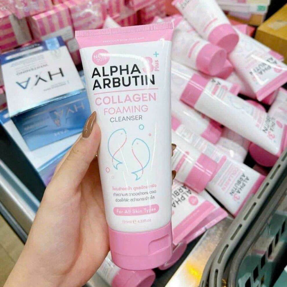 Sữa rửa mặt trắng da alpha arbutin 120ml