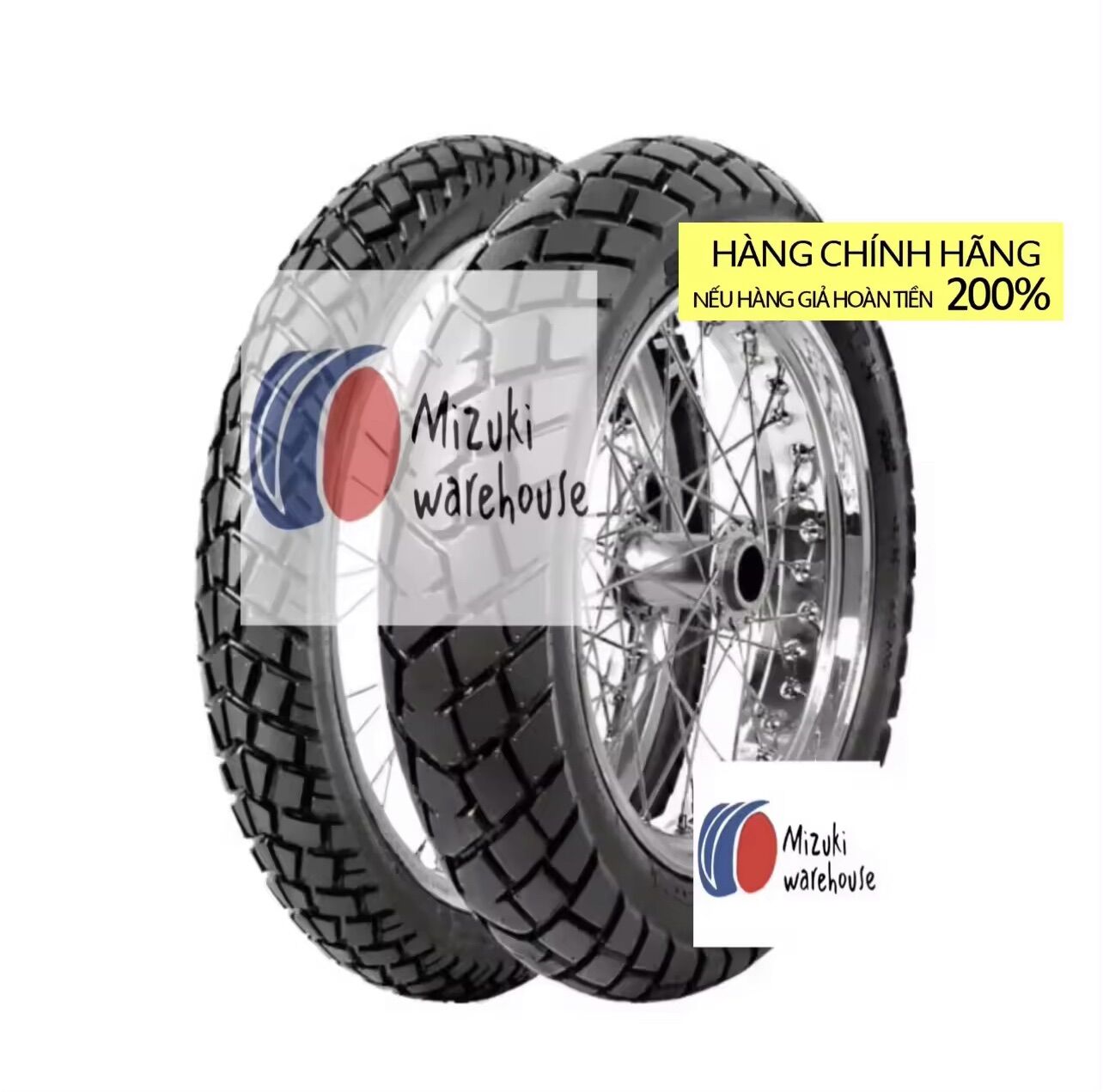 Cặp vỏ dual sport cho cào cào klx, crf, wr155 120/80-18 & 90/90-21 hàng casumina xuất khẩu đạt tiêu chuẩn e4 châu âu