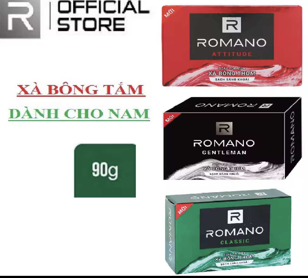 Xà bông cục romano 90g