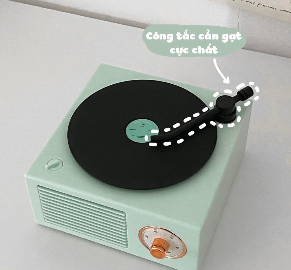 Loa Bluetooth Phong Cách Retro X10 ❌❌ Giả Lập Đĩa Than