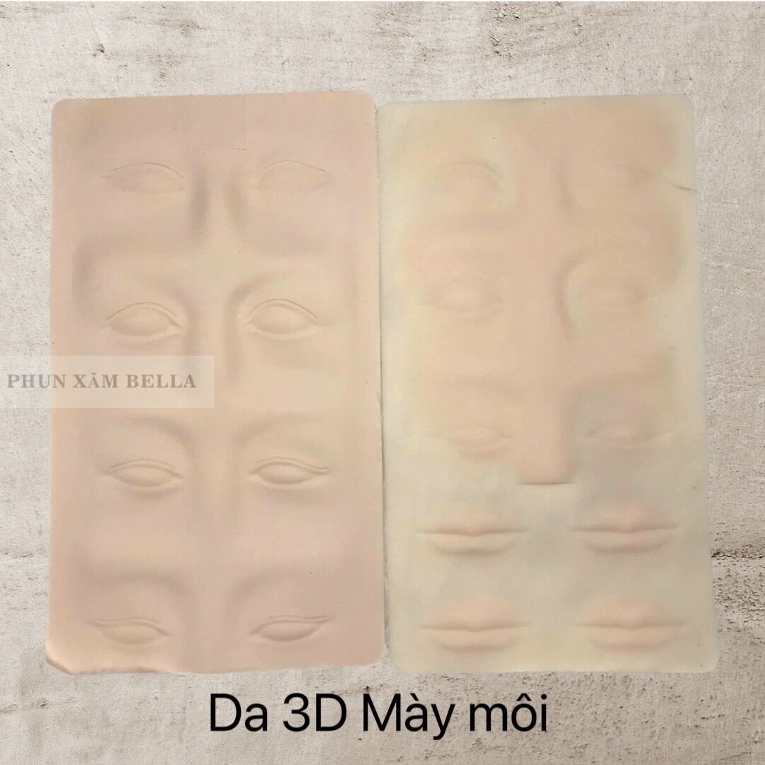 Da giả học phun xăm, da giả tập xăm