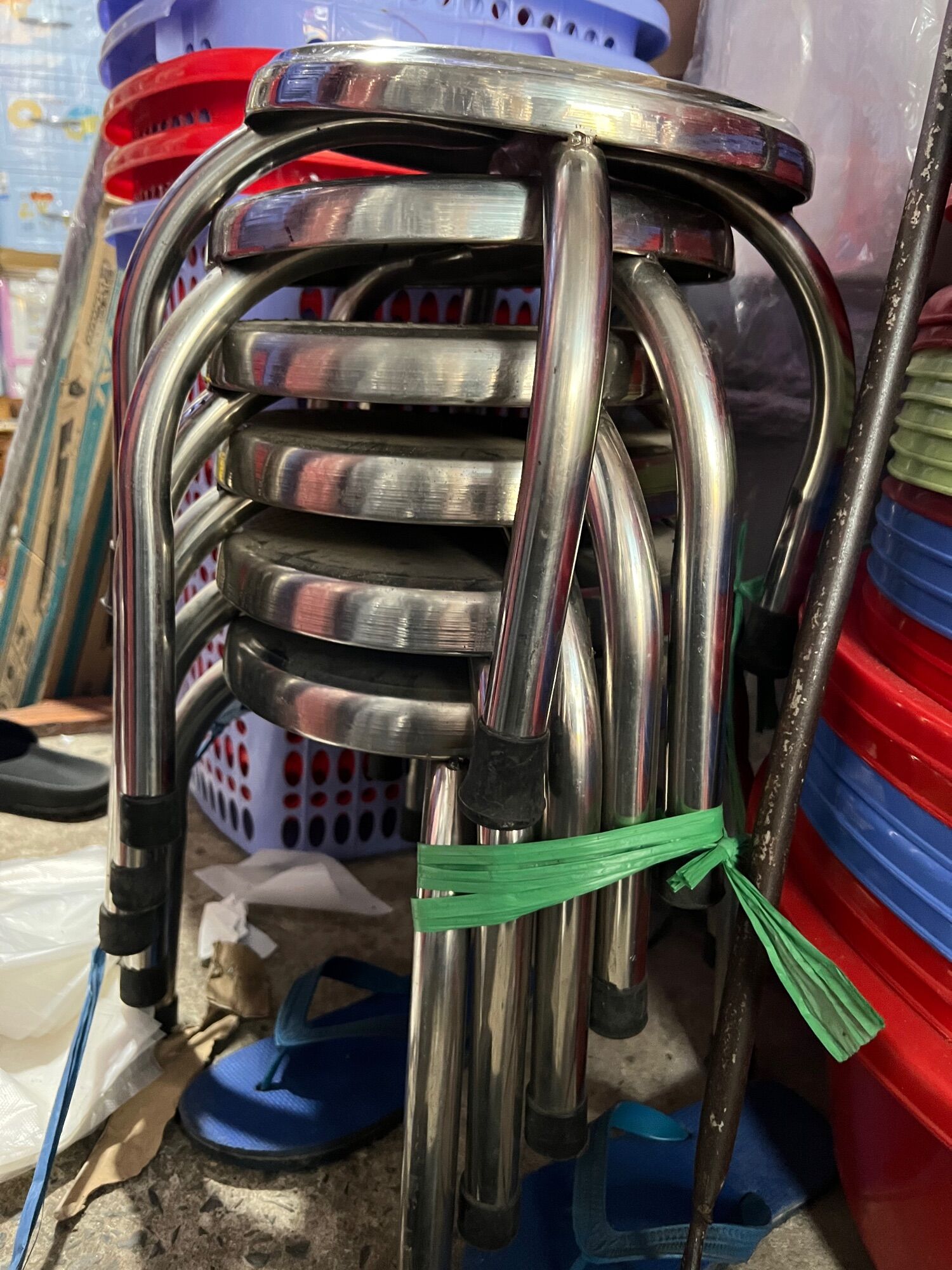 Ghế đẩu Inox