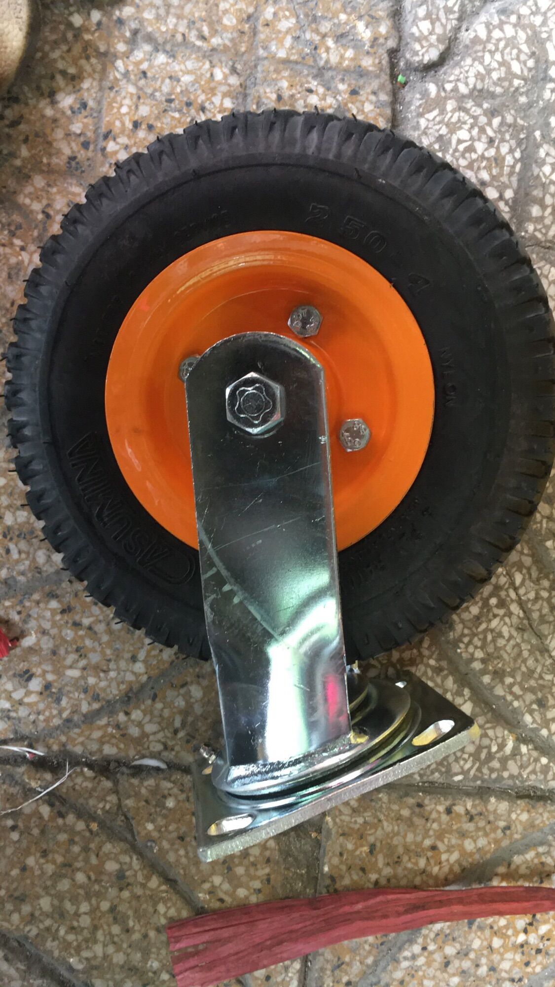 [HCM]Bánh xe bơm hơi (20cm) 250-4 càng dày 6ly
