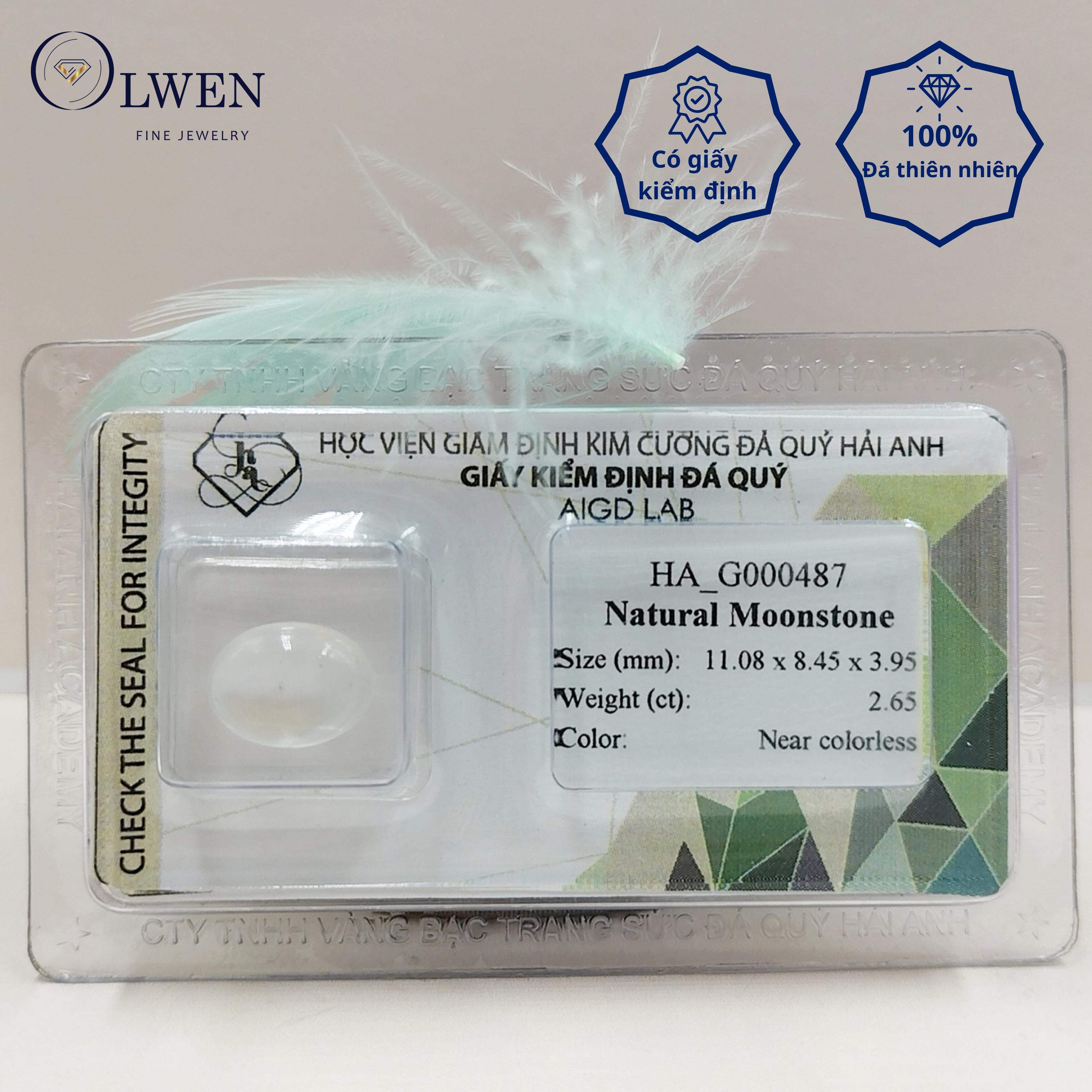 Viên Đá Moonstone Thiên Nhiên HA_G000487 Olwen
