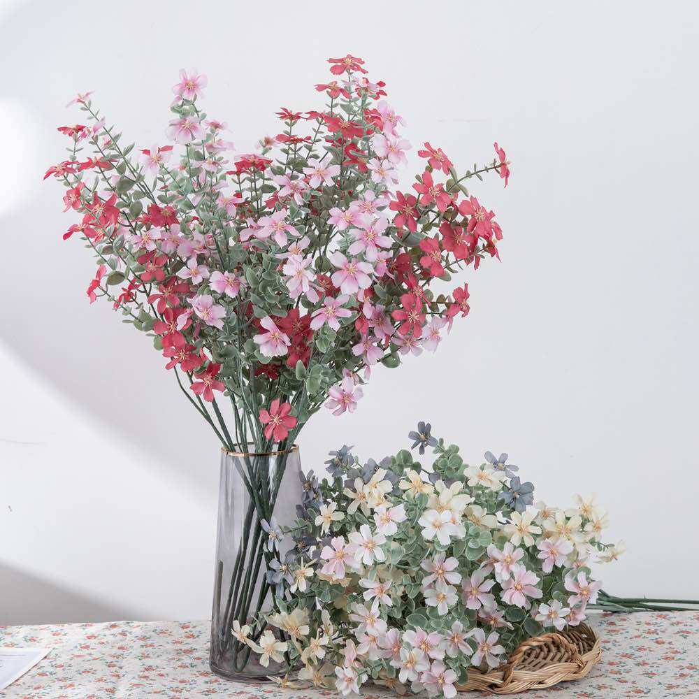 Cành Táo Hoa 6 nhánh dài 75cm_Hàng Nhập khẩu Cao Cấp_ hoa giả trang trí