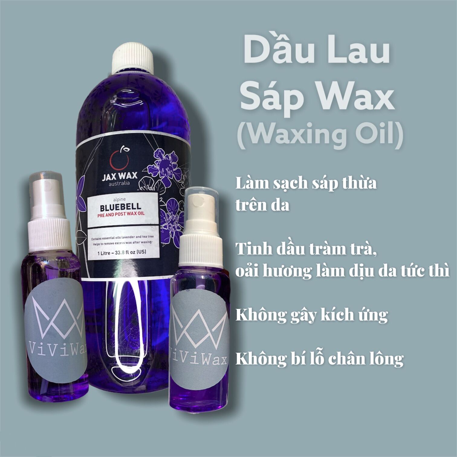 Dầu Lau Sáp Wax Chính Hãng Úc - Waxing Oil 50Ml