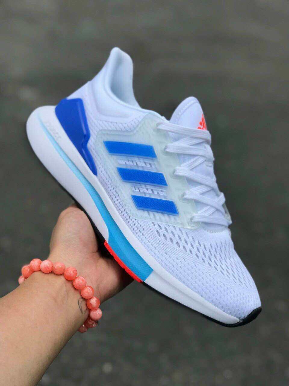 Giày Adidas Running EQ21 Nam/Nữ Trắng Ngọc - Chính Hãng - Auth - FullBox