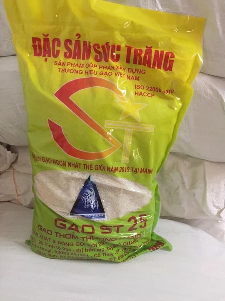 GẠO ST25 TÚI 5kg CHÍNH HÃNG