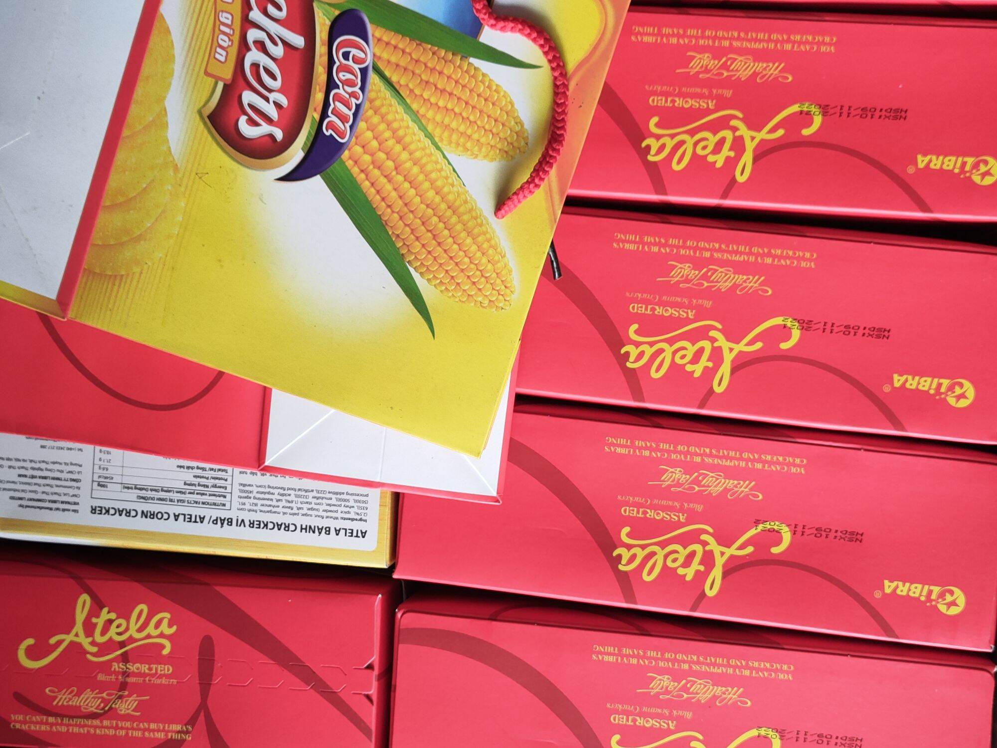 Bánh cracker mè đen ATELA 342G