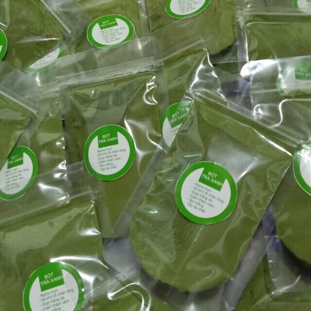 Bột trà xanh Thái Nguyên 100g đắp mặt