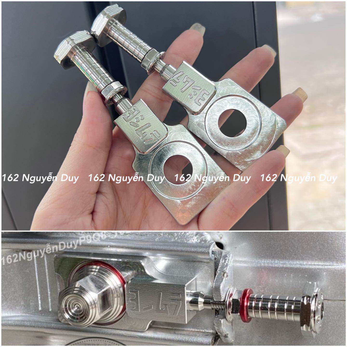 Tăng sên kèm nòng tăng chuẩn inox 304 gắn cho các dòng xe Wave nhỏ - Dream