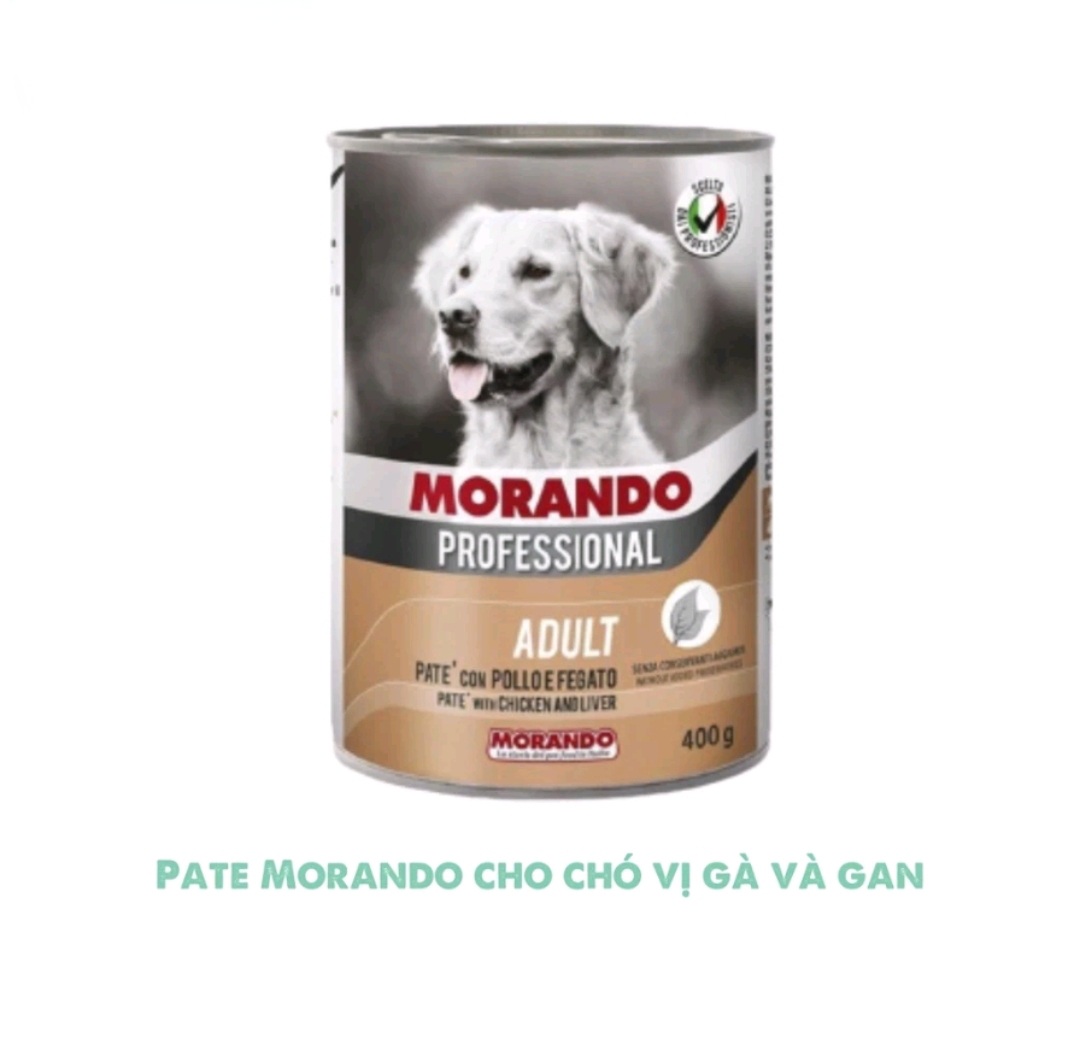 Pate cho chó Morando nhiều vị thơm ngon lon 400g