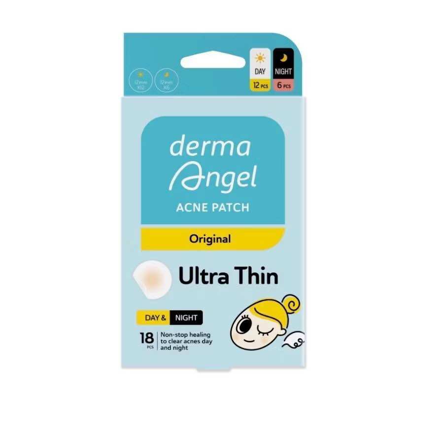 Miếng Dán Mụn Derma Angel ngày 12 miếng và đêm 6 miếng (miếng dán mụn derma angel mới) goodsgood