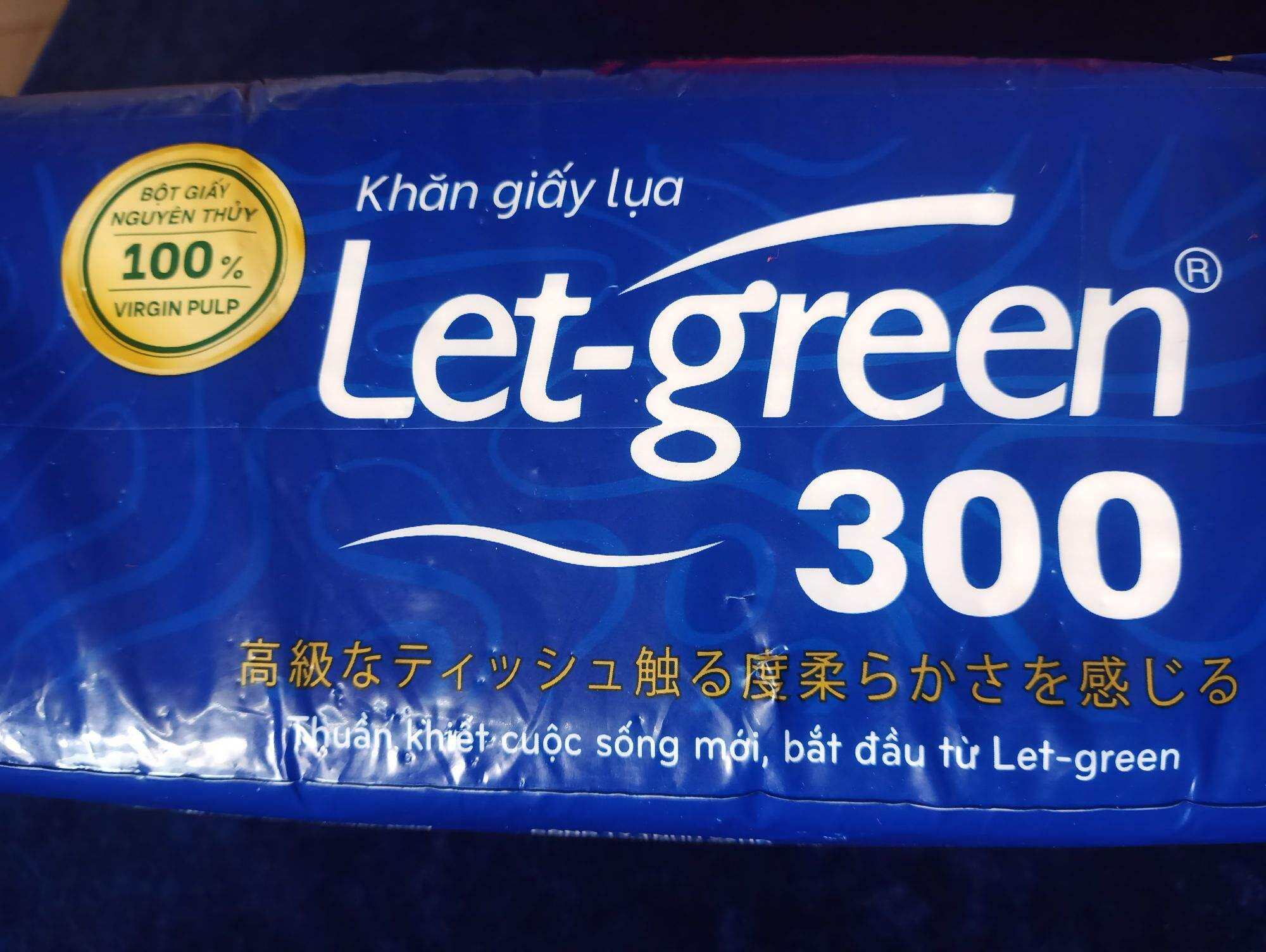 khăn giấy lụa Let Green 300 tờ