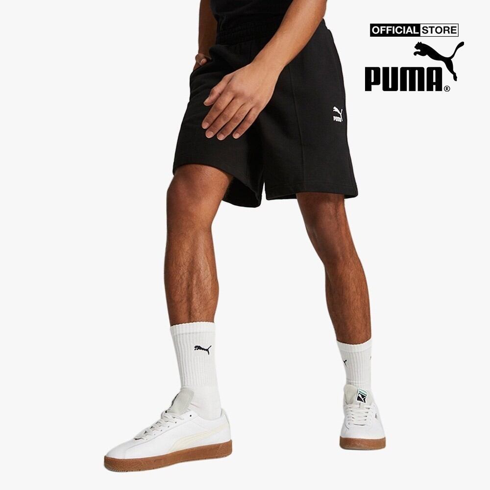 Puma - quần shorts tập luyện nam lưng thu classics pintuck 8" 538126-01