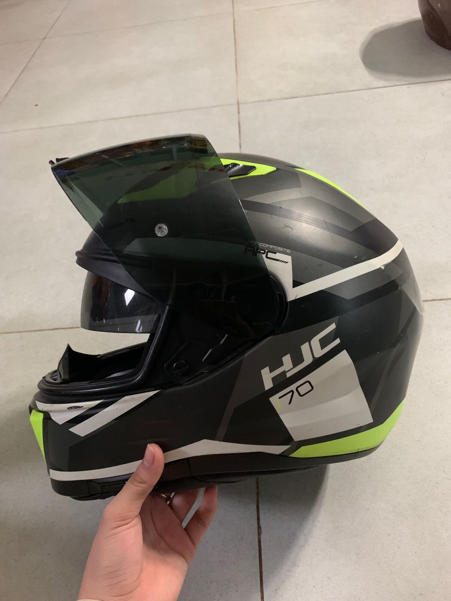 Nón bảo hiểm fullface HJC i70 2 kính cũ
