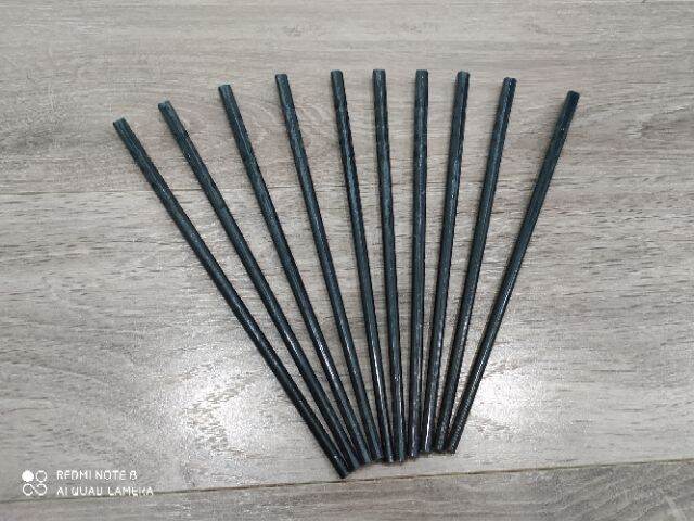 Vỉ 5 đôi đũa đen xoắn 2 đầu