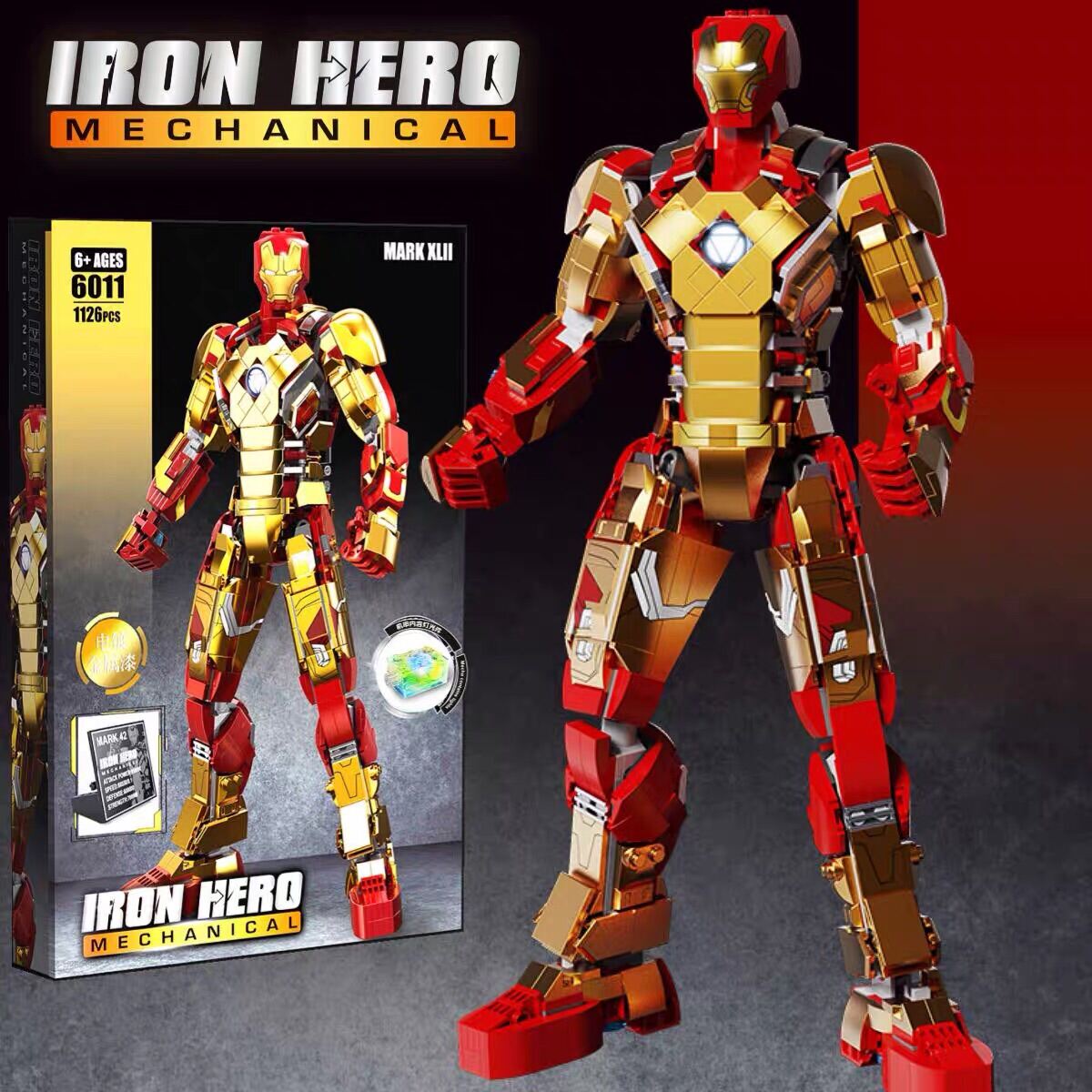 Model Kit Emodel x Morstorm 19 Scale Iron Man MK42 PLAMO Deluxe   Transformers World  Thế giới Transformers