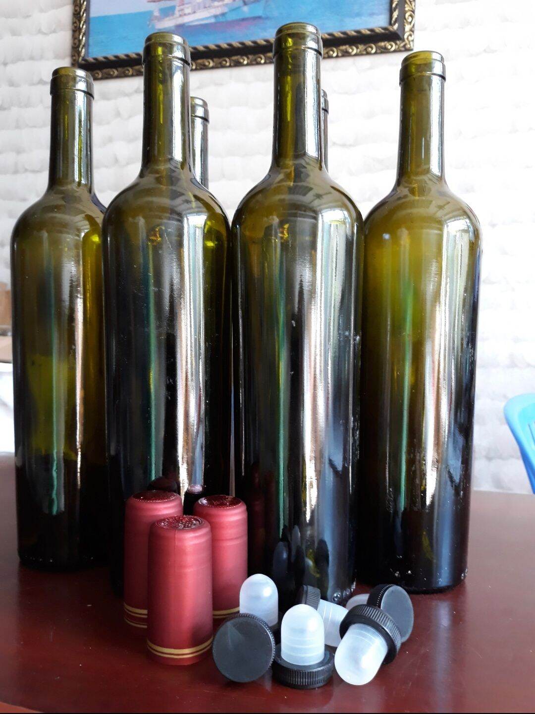 Chai thủy tinh màu 750ML