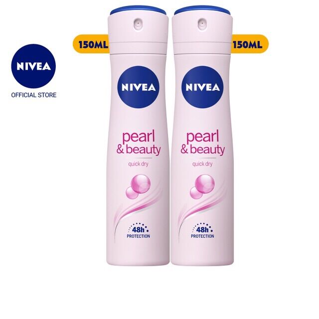 [HCM]Combo 2 chai xịt khử mùi NIVEA Ngọc trai