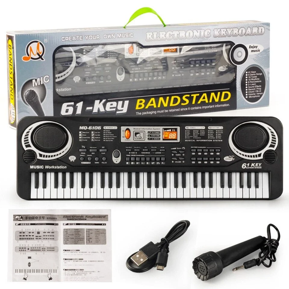 Đàn piano 61 phím có míc