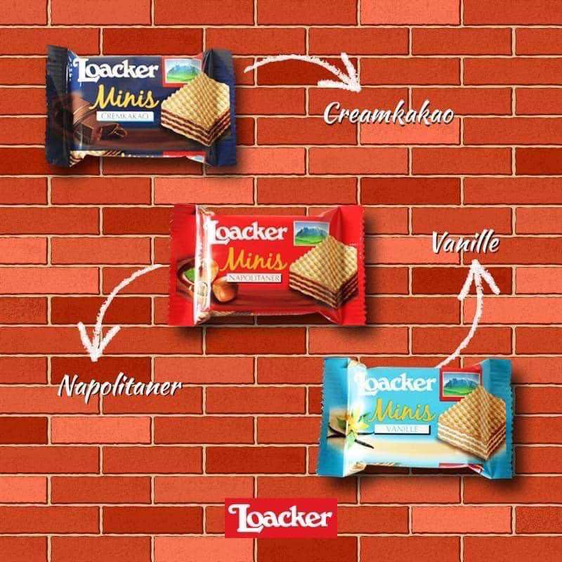 Bánh xốp Loacker bịch 800g mix 3 vị