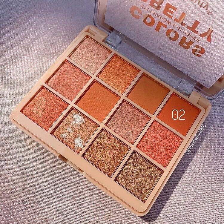 Phấn Má Hồng Và Phấn Mắt Kèm Cọ Kiss Beauty