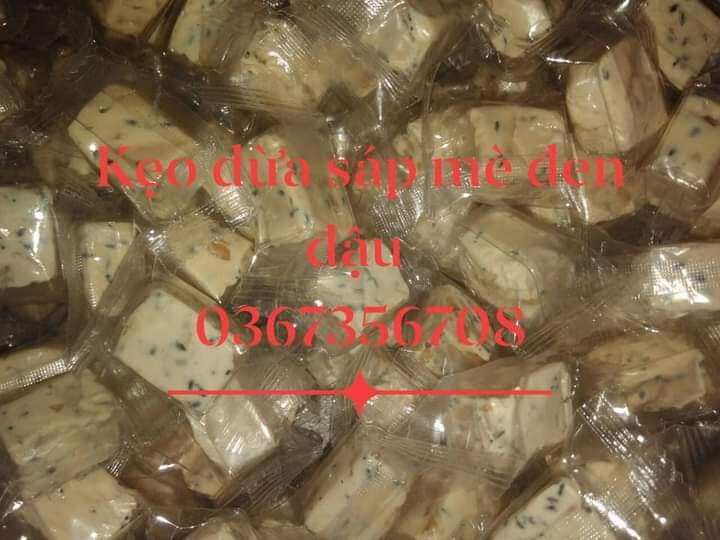 100g kẹo dừa sáp mè đen đậu phộng