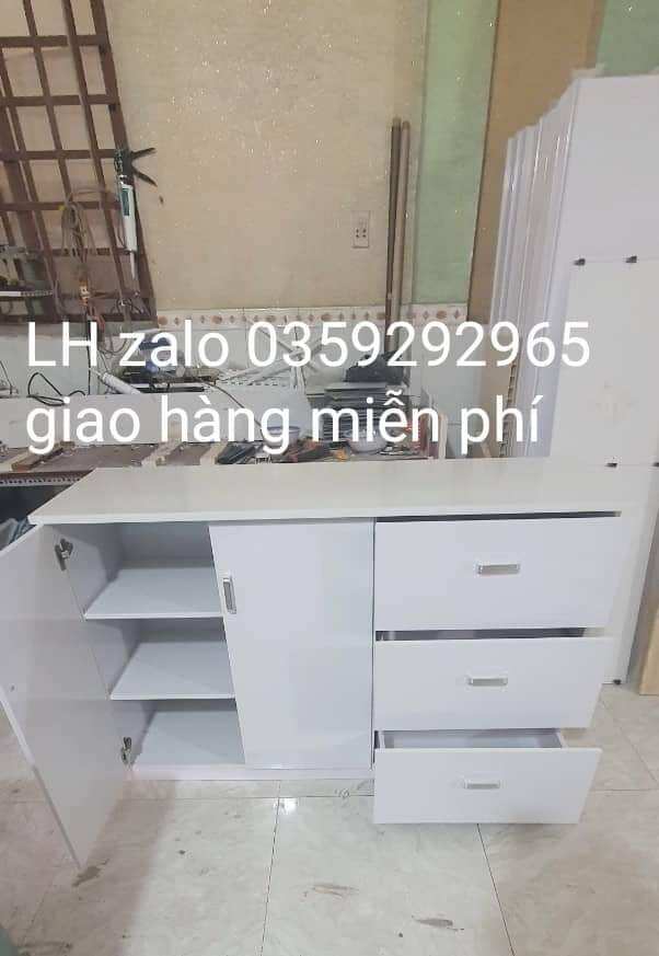 tủ bếp mini nhựa đài Loan màu trắng