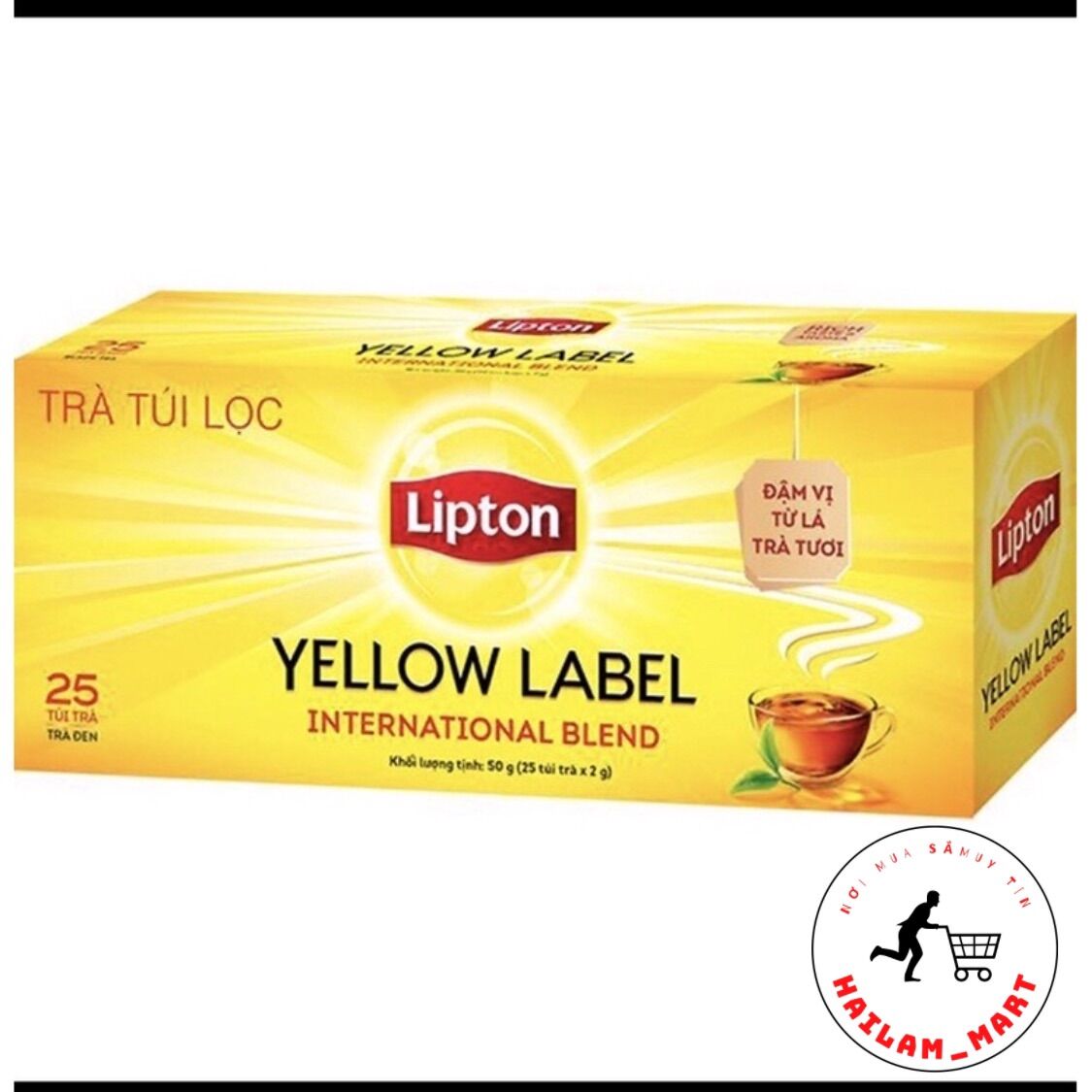 Trà Lipton nhãn vàng túi lọc 25 gói