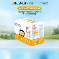 Hộp 10 gói Cháo tươi tôm phô mai TH true Food 240 g (240 g x10 gói)