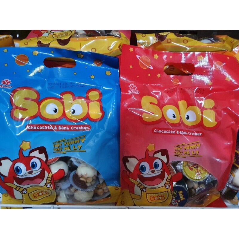 Bánh cracker & chocolate Sobi túi 320g