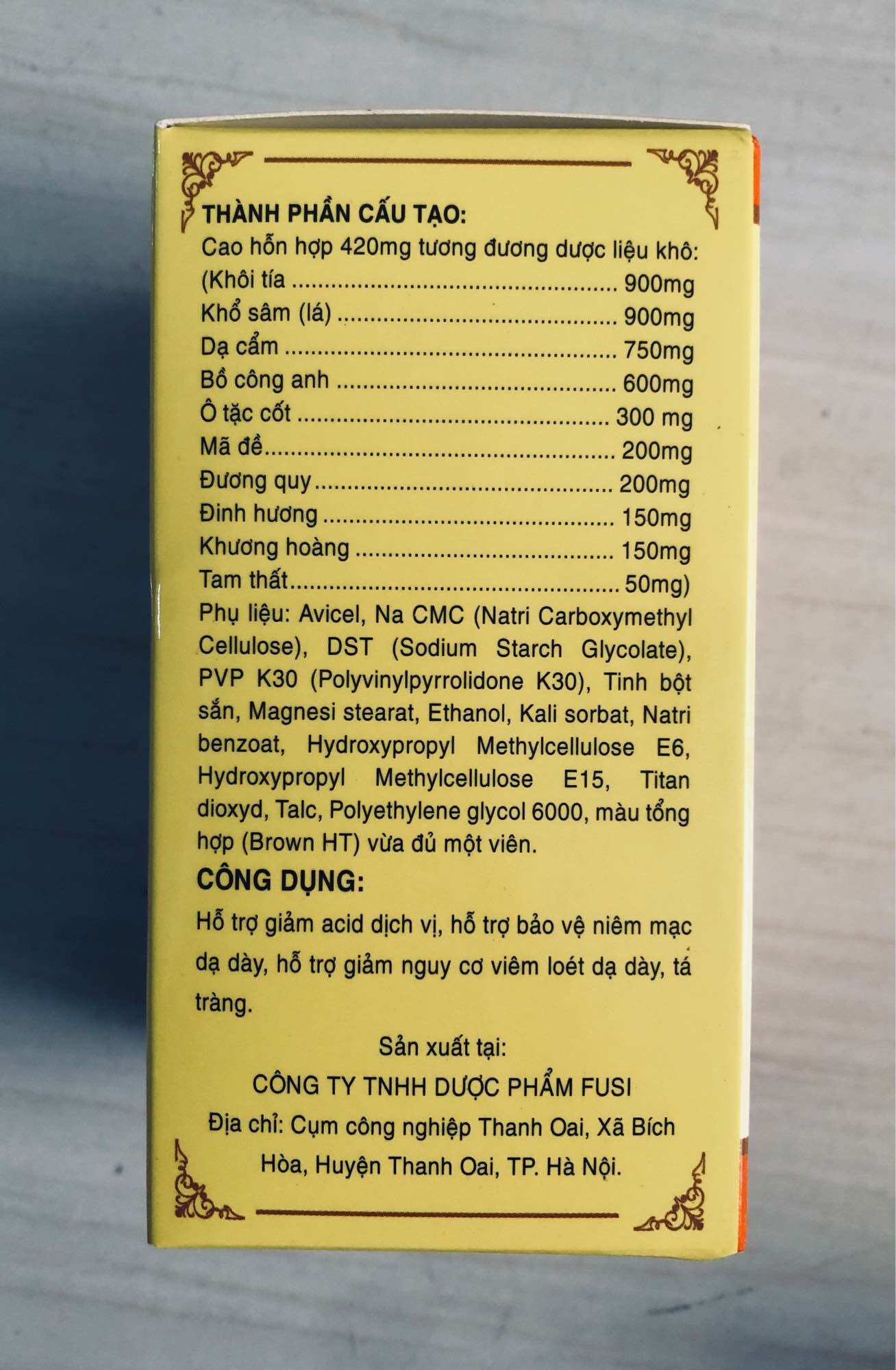 Viên Dạ Dày An Dạ Khang Hải Phong ( Hộp 60 Viên )