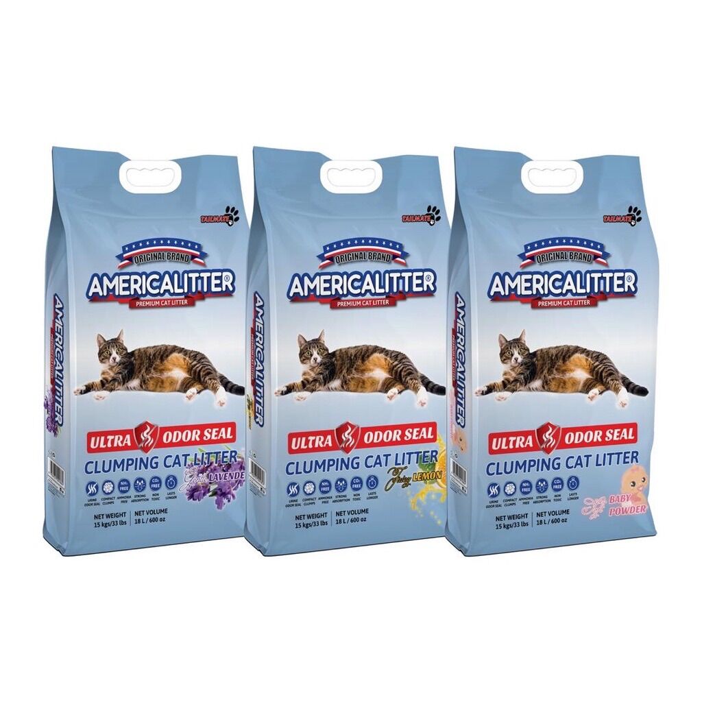 Cát Vệ Sinh Cho Mèo America Litter 10L siêu hút mùi, siêu vón ( Giao Mùi Ngẫu Nhiên)