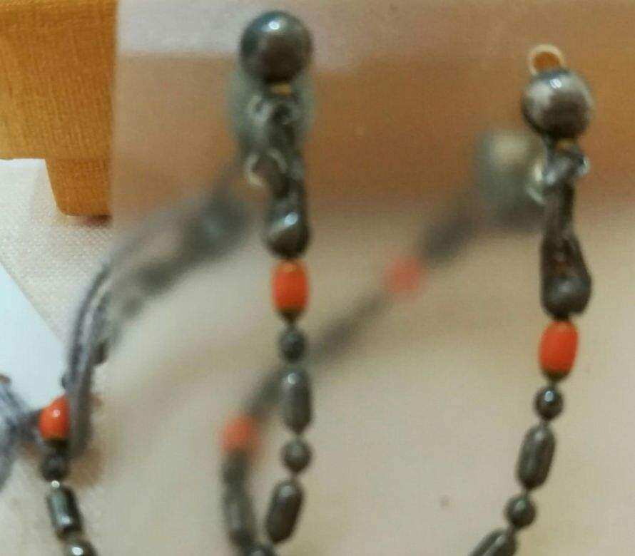 Hoa tai bông tai hạt cườm dáng dài thanh lịch thiết kế nguyên bản phong cách Nhật Bản