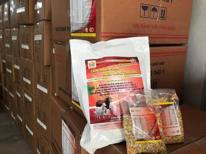 CỐM NHÂN SÂM SIÊU TĂNG TRƯỞNG CHO GÀ VỊT HEO DÊ