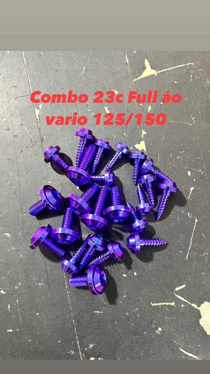 Combo ốc Titan Gr5  bắt full dàn áo các dòng xe cực đẹp.