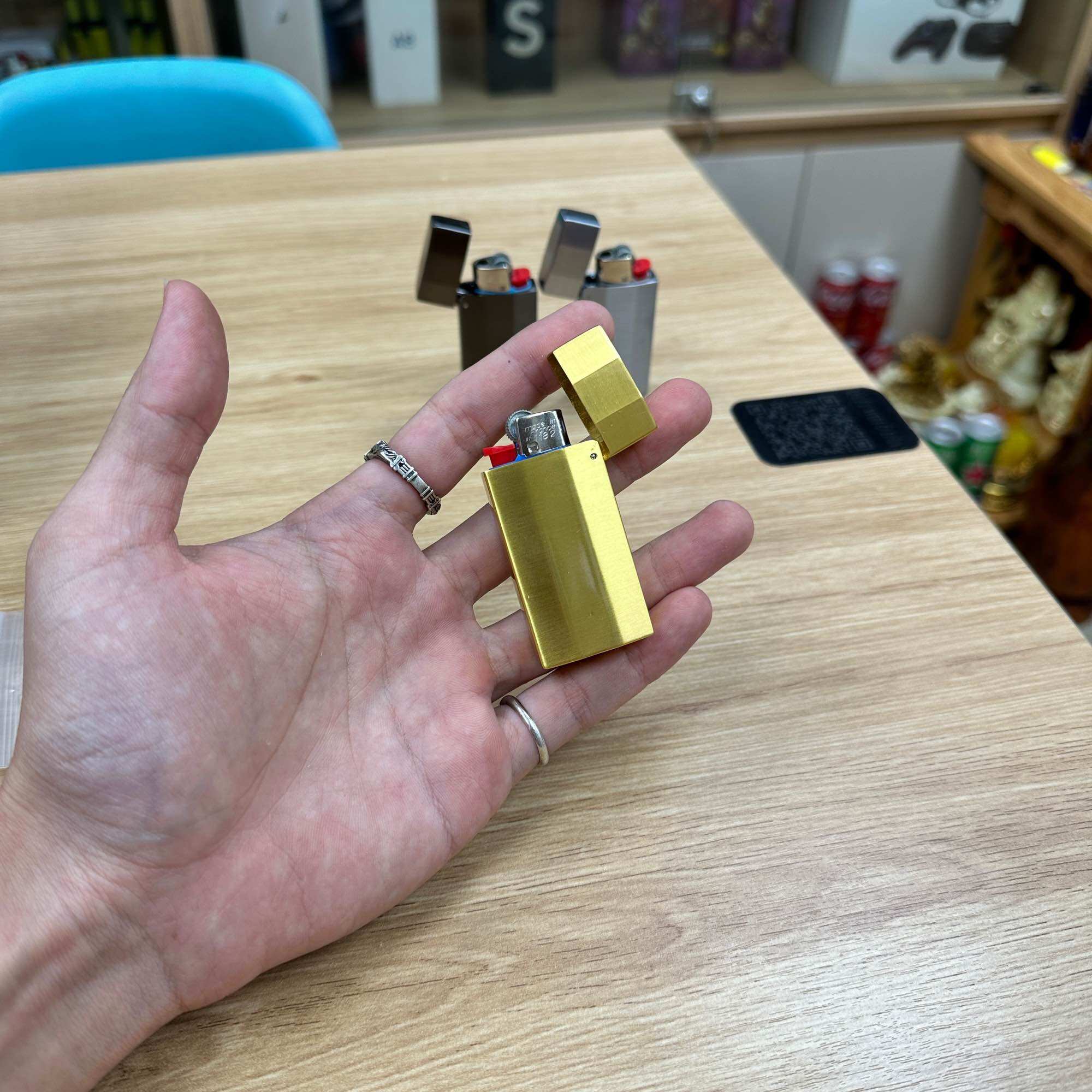 Vỏ Bật Lửa Bic j5 Mini - Kiểu Dáng Zippo - Kèm Ruột