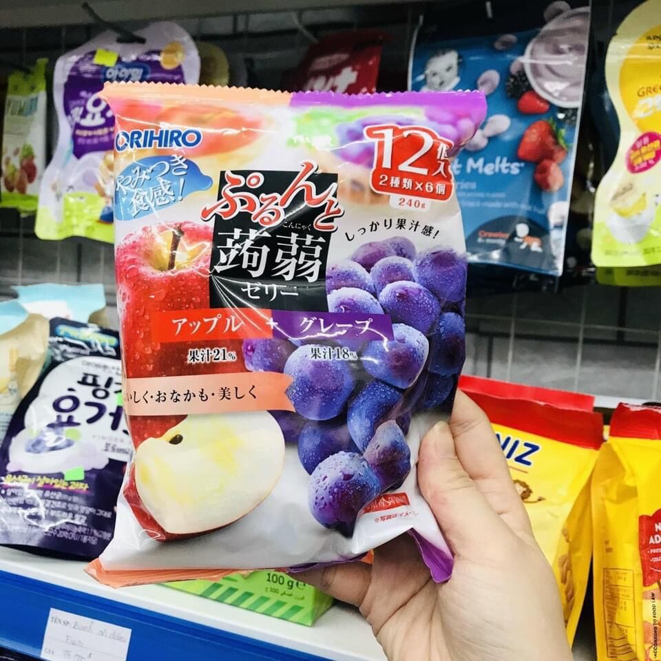 Combo 2 gói thạch rau câu trái cây nhật mix vị