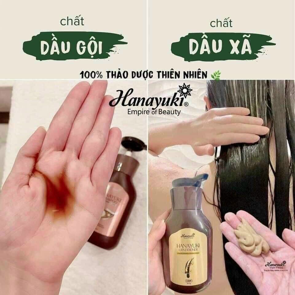 Combo Dầu Gội & Dầu Xả Hanayuki