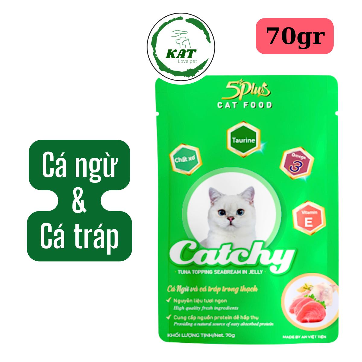 [Gói 70gr] Pate cho mèo CATCHY - Gói 70gr - KAT Store