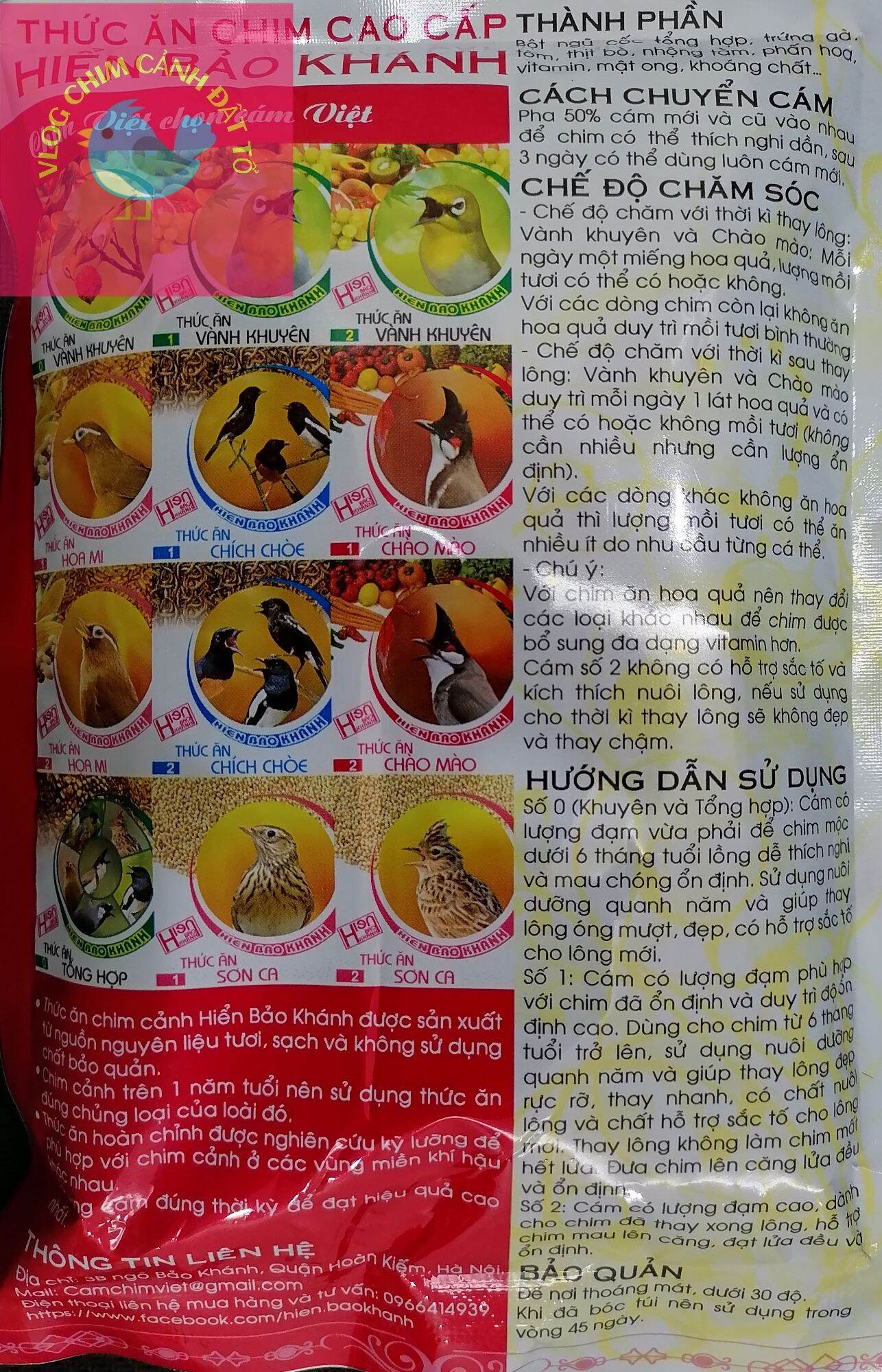 Cám Chào Mào cao cấp số 2 căng lửa Hiển Bảo Khánh