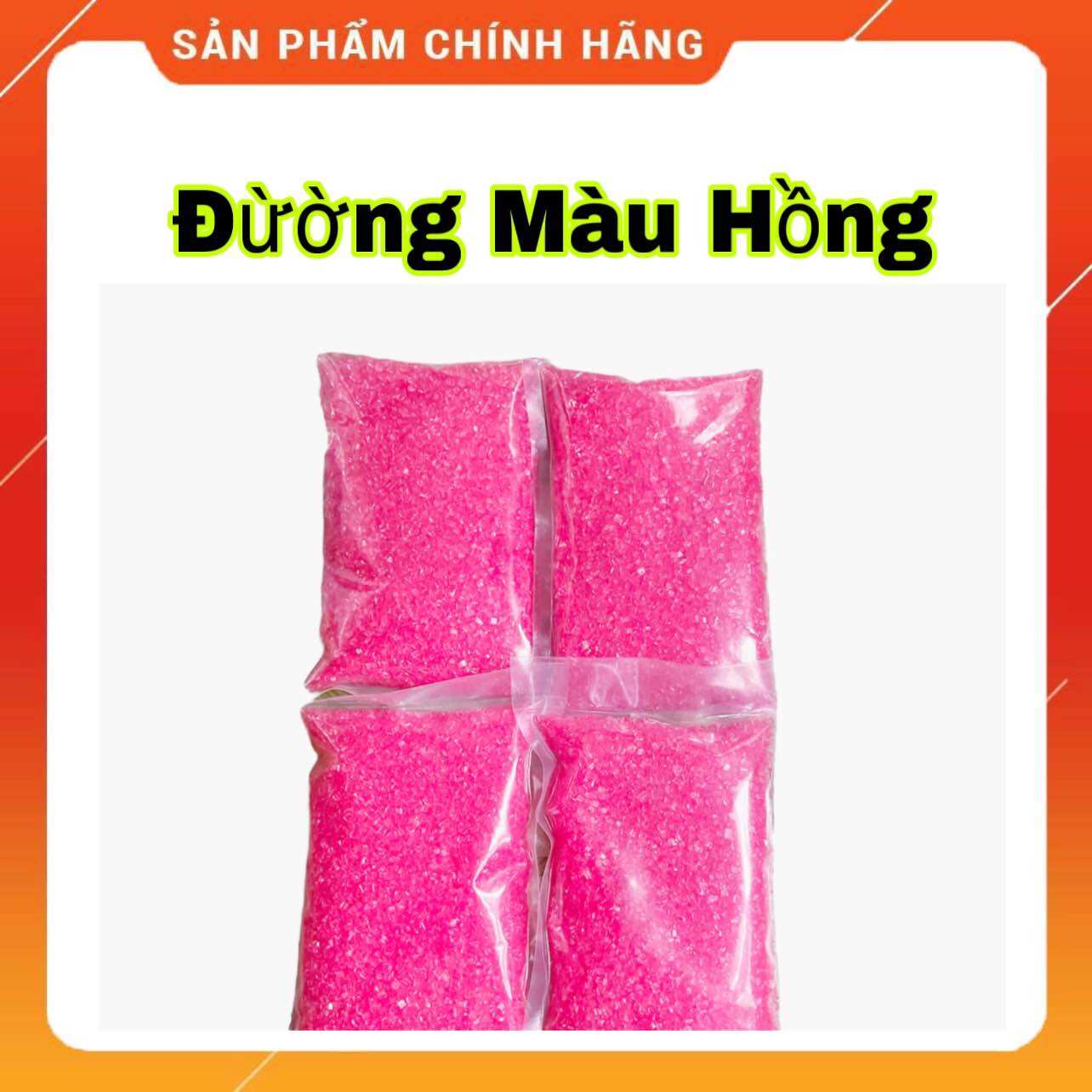 Đường màu làm kẹo bông gòn.