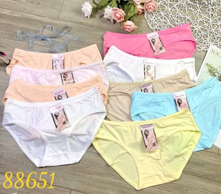 Combo 9 quần lót nữ, quần lót nữ Cotton Thái cao cấp, siêu mềm mịn, co giãn 4 chiều, Quần lót nữ kháng khuẩn