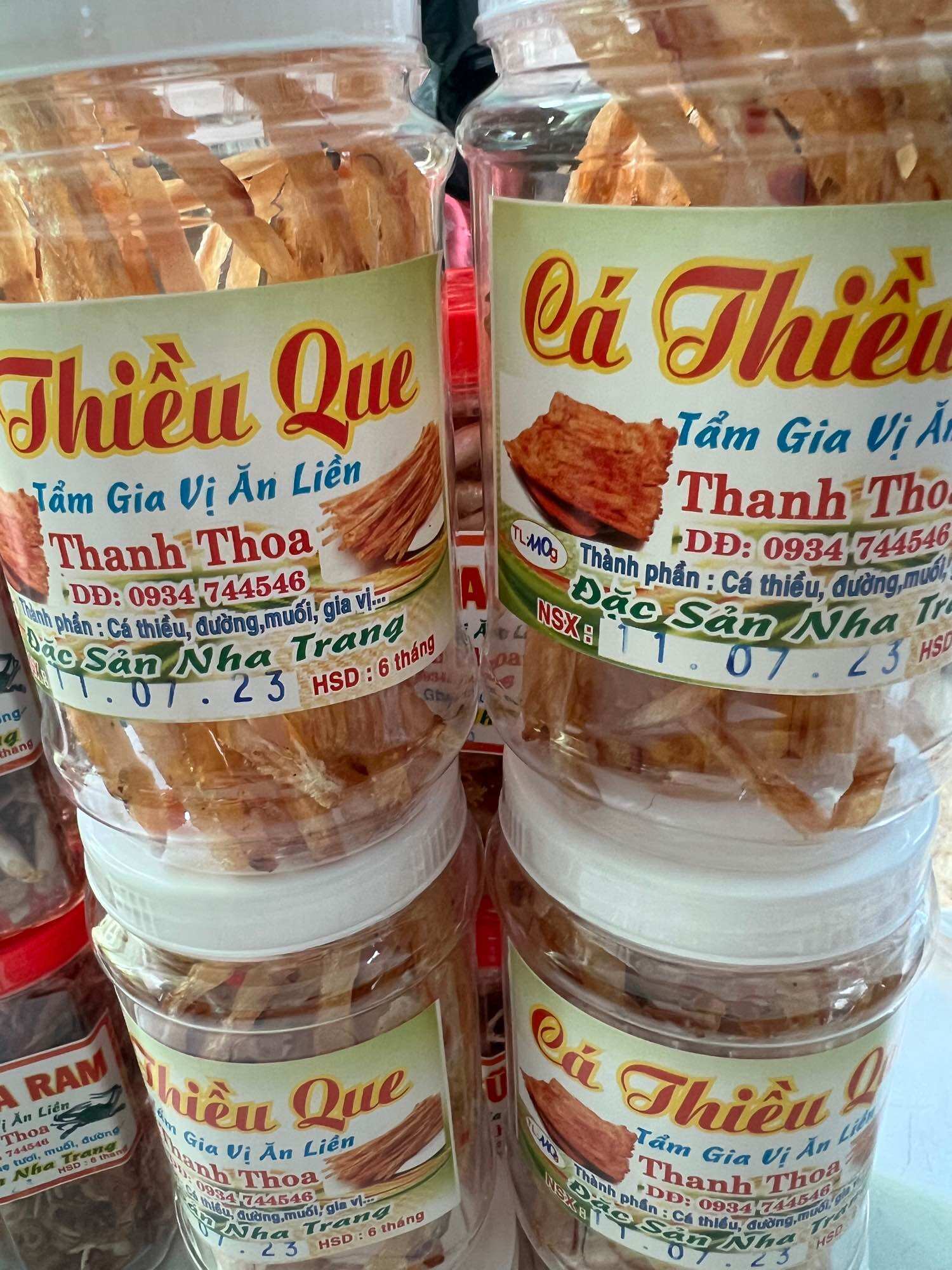 Cá thiều que tẩm gia vị ăn liền hủ 200gam