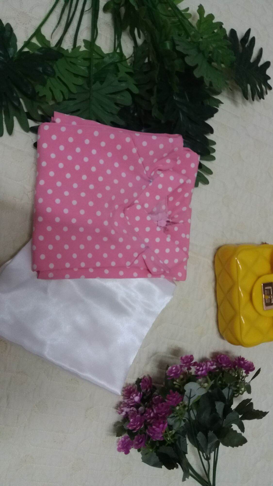 Áo dài chấm bi bé gái kèm quần