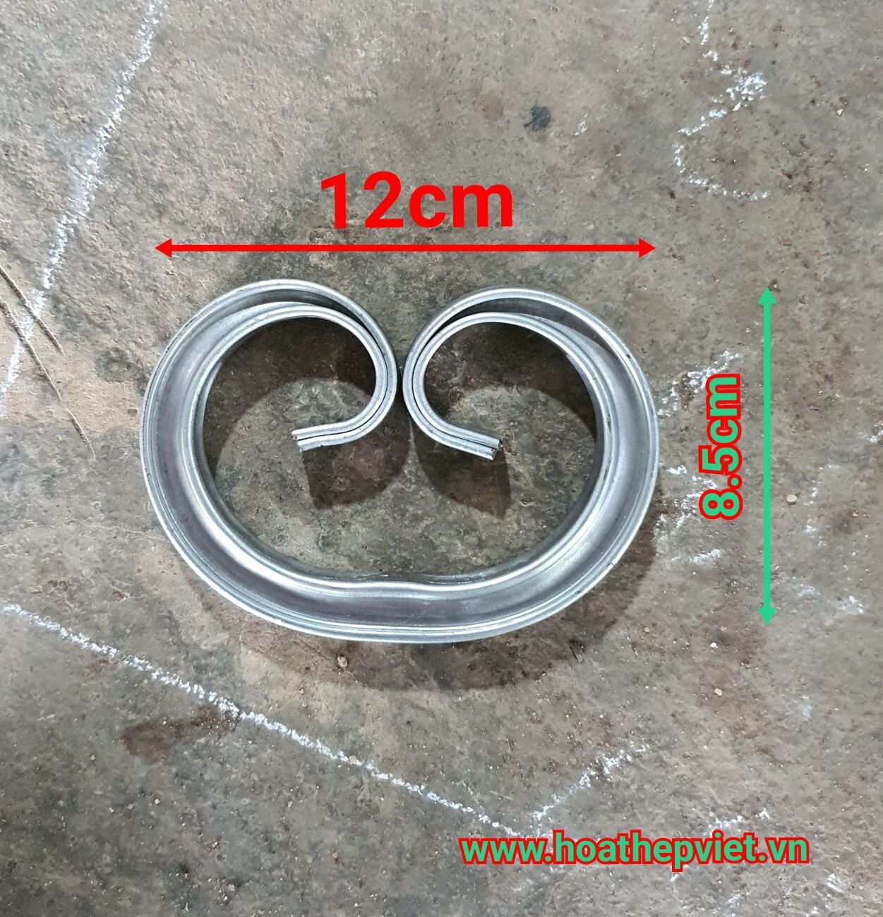 Chữ c sắt mạ kẽm kt 8.5 x 12cm